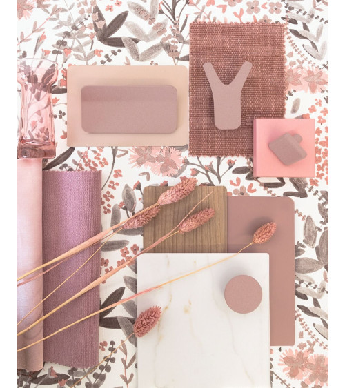 Bouton de meuble rose poudré NOX poignée design