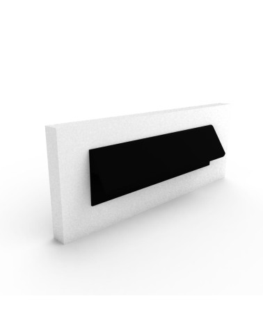 Poignée de meuble noire mat VERBA poignée design fixée sur un panneau