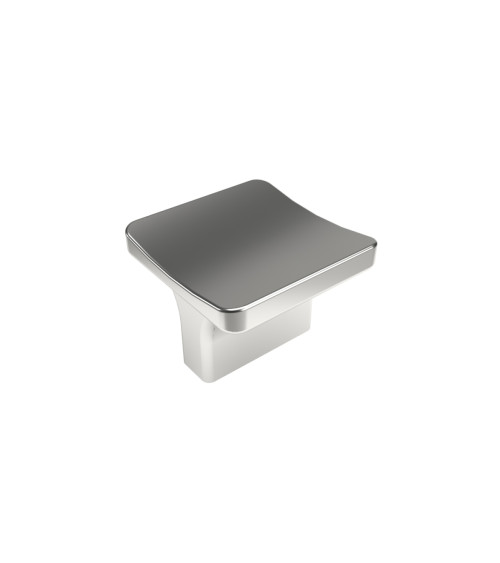 Bouton de meuble chrome poli SIENA poignée design