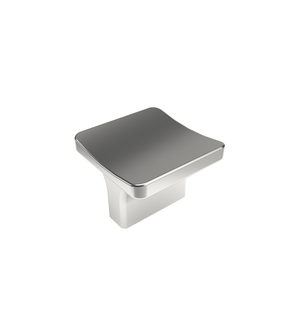 Bouton de meuble chrome poli SIENA poignée design