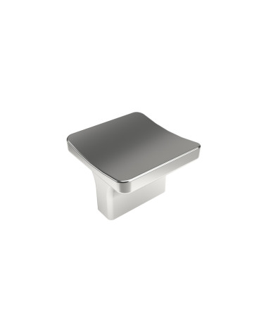 Bouton de meuble chrome poli SIENA poignée design