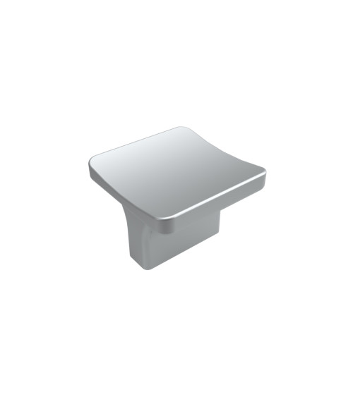 Bouton de meuble chrome satiné SIENA poignée design