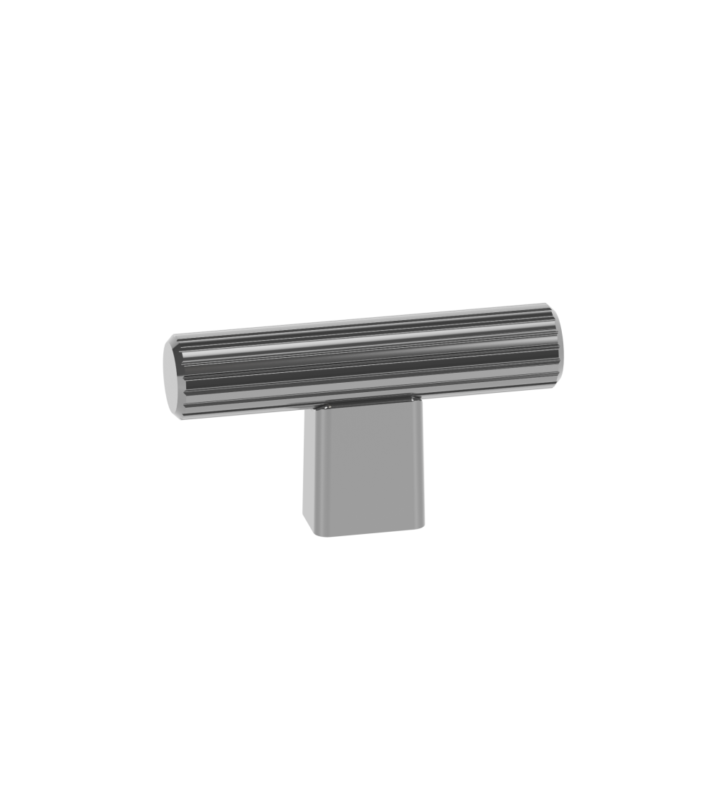 Bouton de meuble chrome poli LARGO poignée design