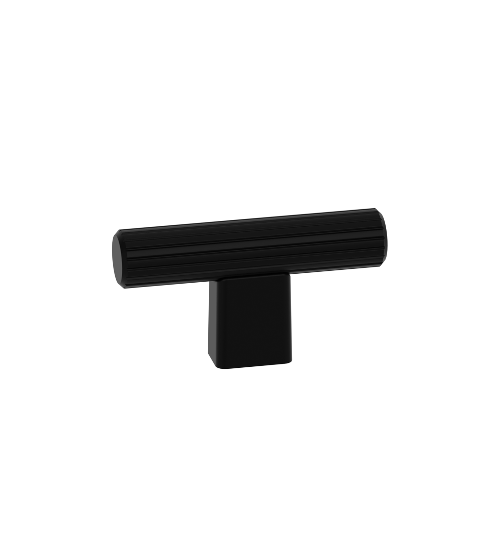 Bouton de meuble noir mat LARGO poignée design