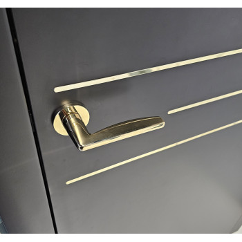 Poignée de porte en or poli | MILLAPOIGNEES