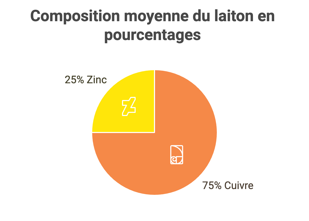 Composition moyenne du laiton