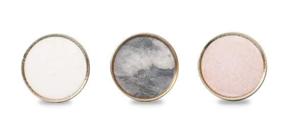 Bouton de porte rétro à rebord