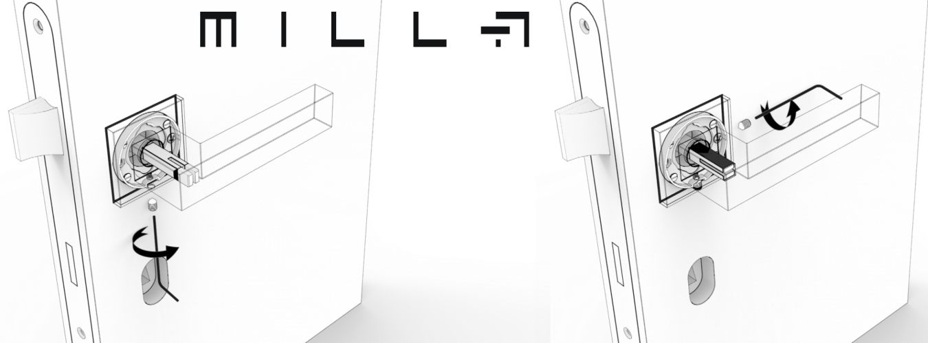 comment devisser la poignee de porte design