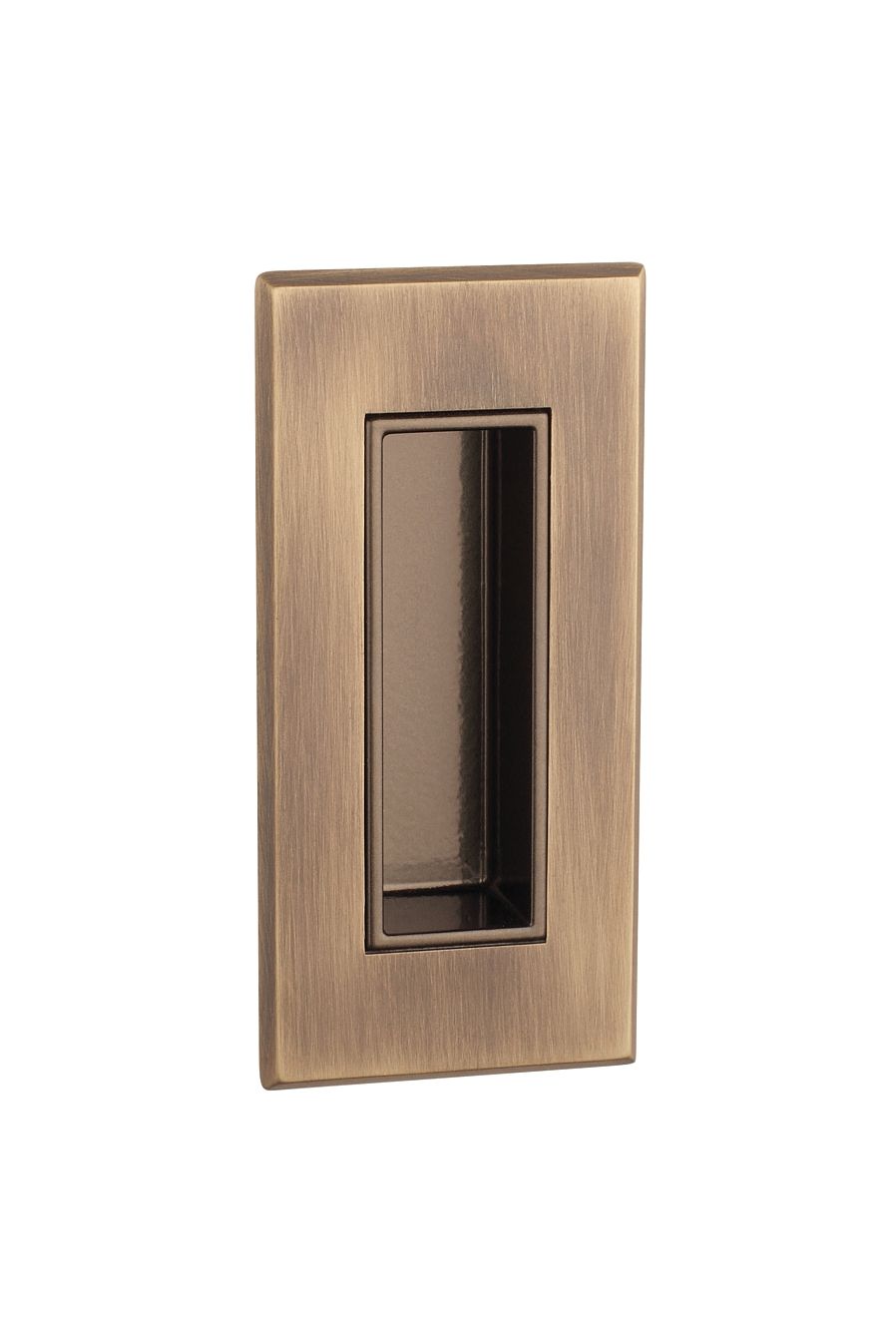 Poignée de porte coulissante de couleur patine antique