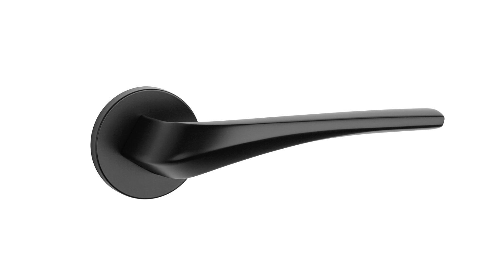 Belle poignée de porte noire intérieure design aux formes tendances 2021