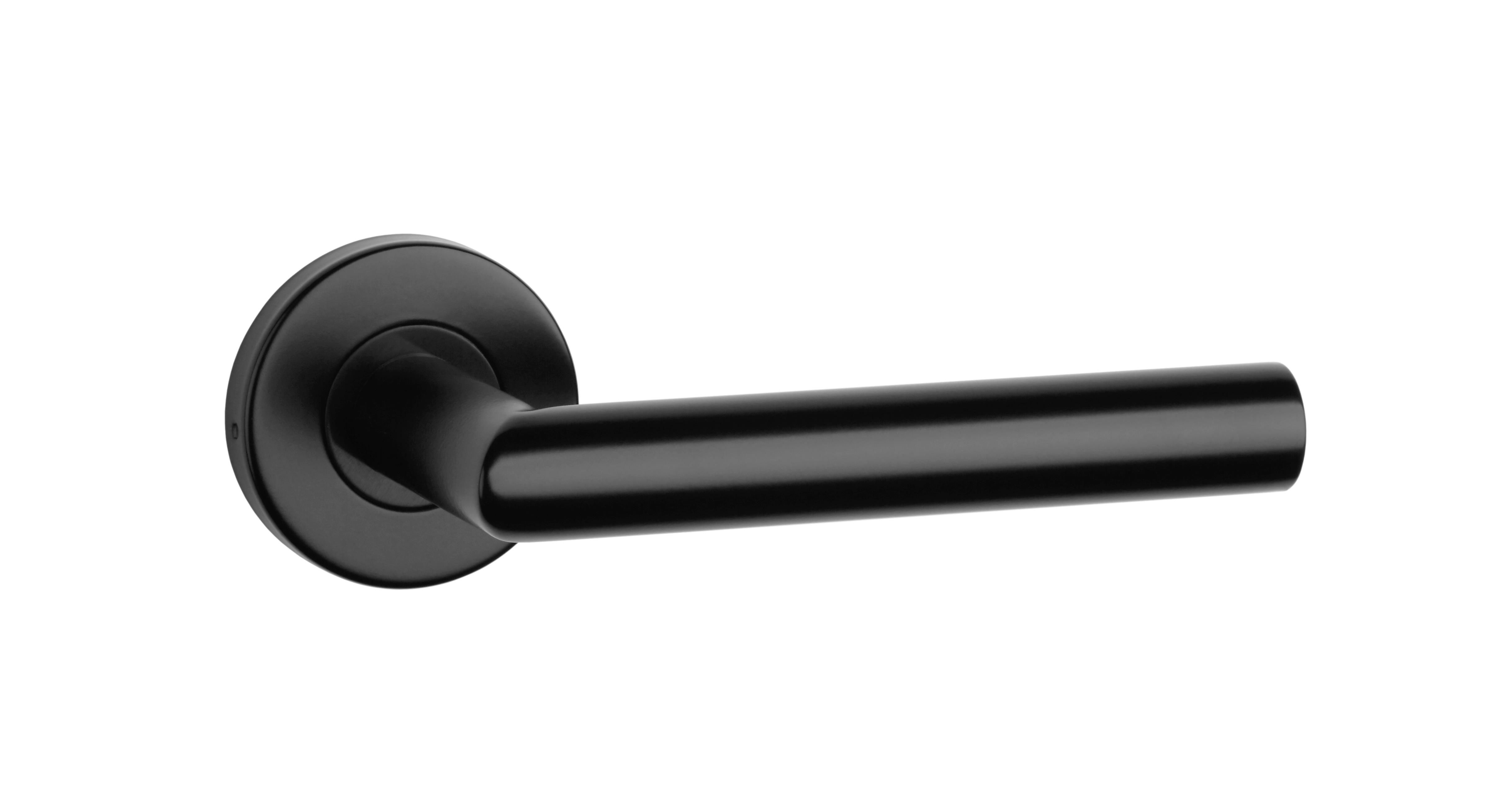Poignée de porte de couleur noire adaptées aux locaux commerciaux