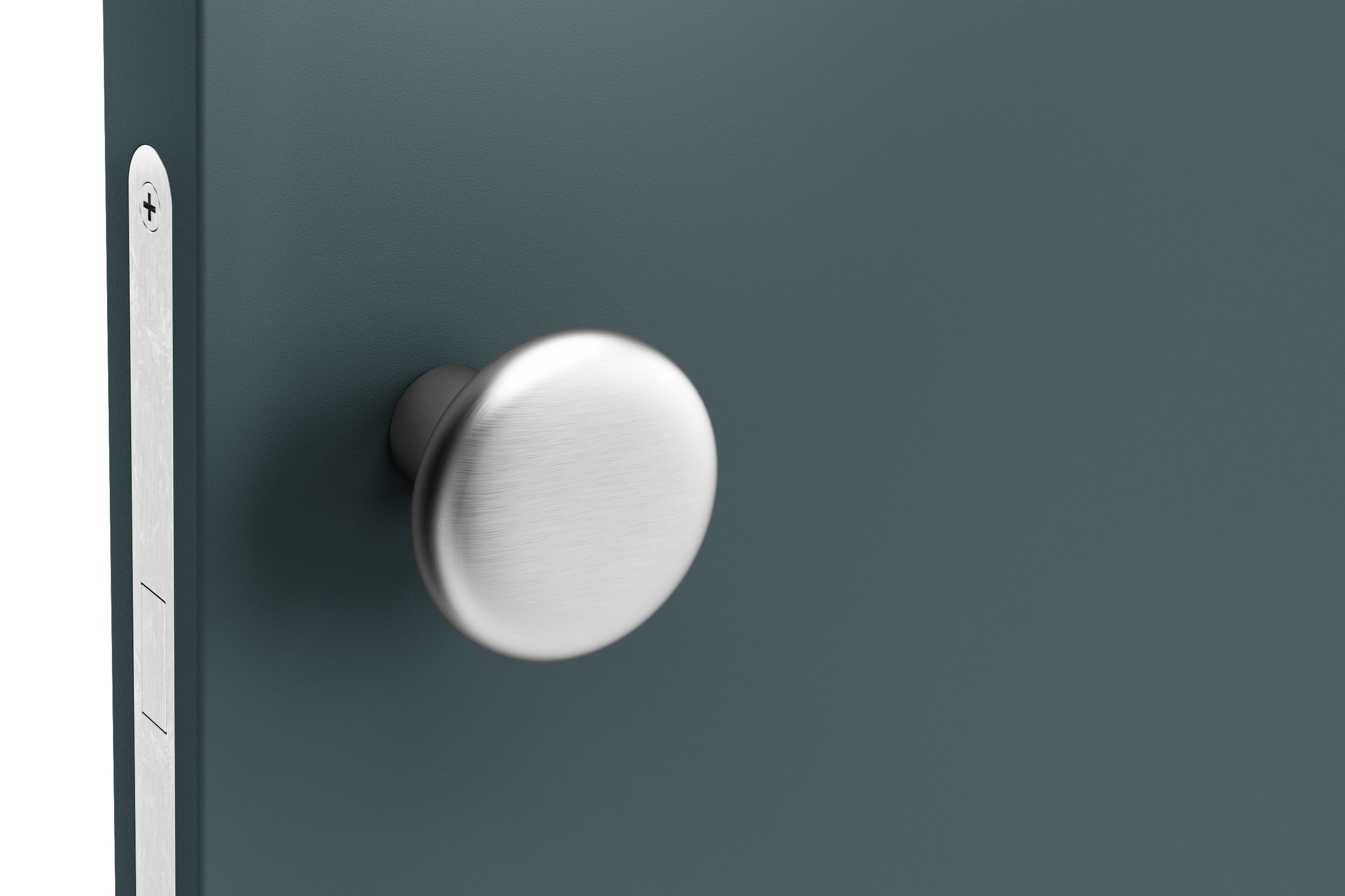 bouton de porte moderne sans plaque de propreté