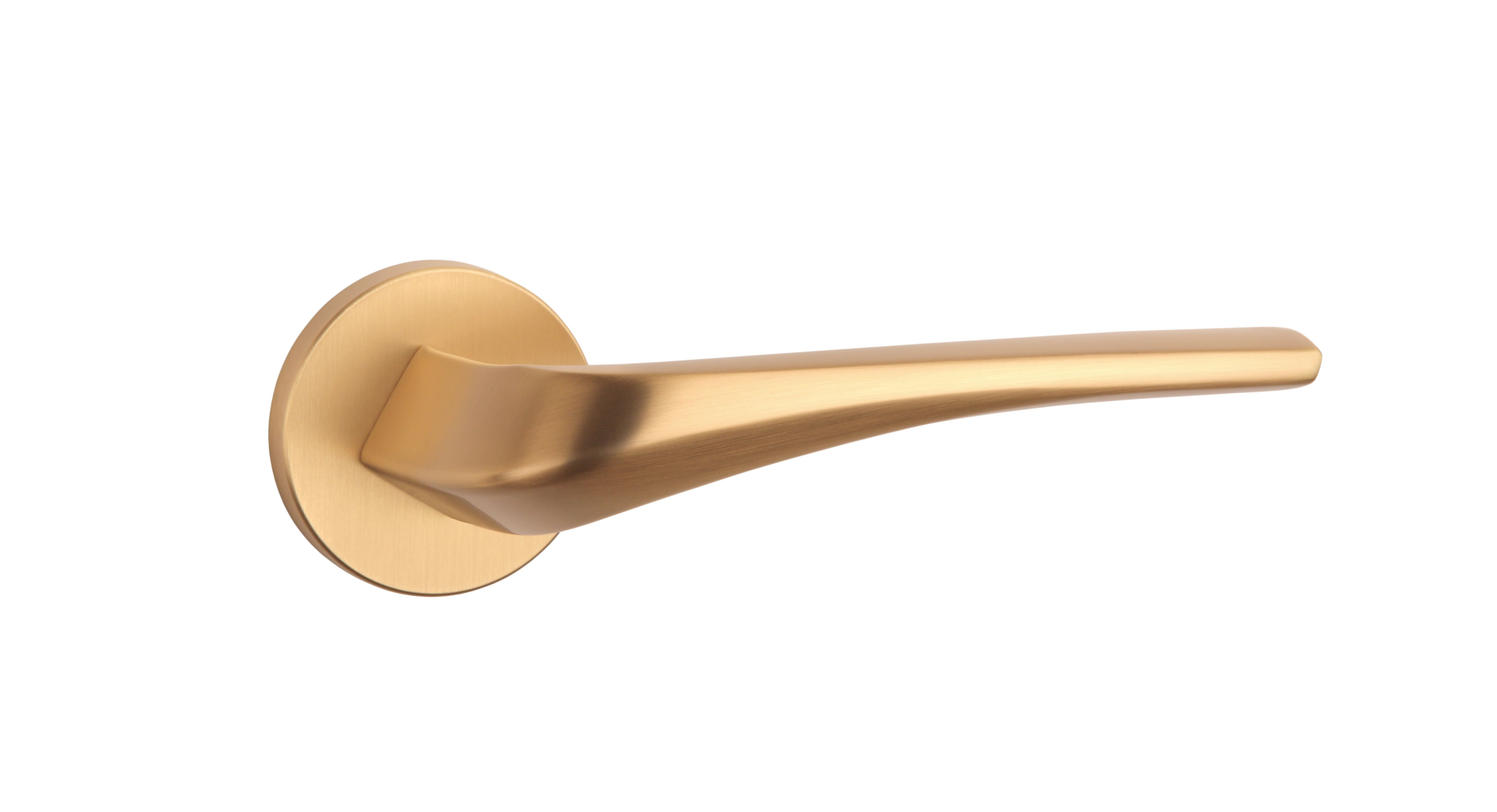 Poignée d'intérieur design or mat , une poignée de porte chic et élégante