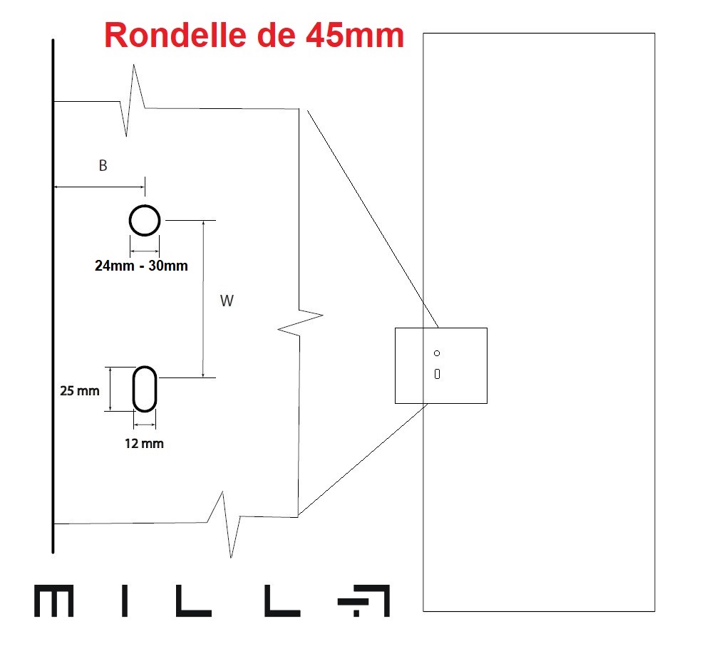 Dessin technique comment choisir la rondelle Verum de 45mm
