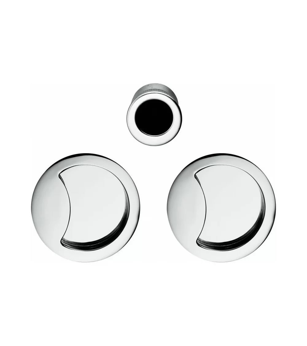 poignée de porte encastrée ronde dédiée à la porte coulissante de votre bureau
