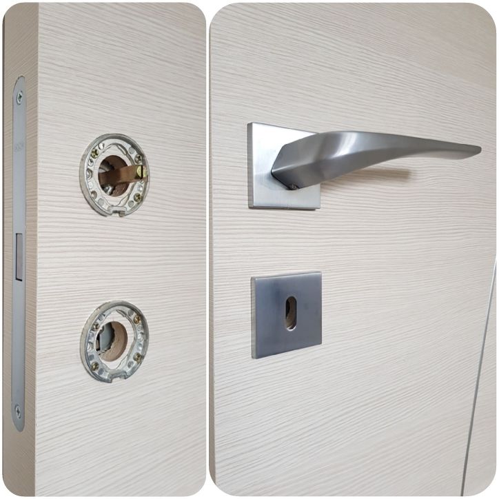tige carree et sa poignee de porte