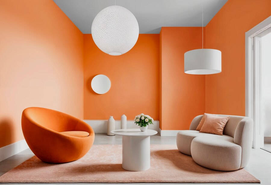 design intérieur couleur terracotta