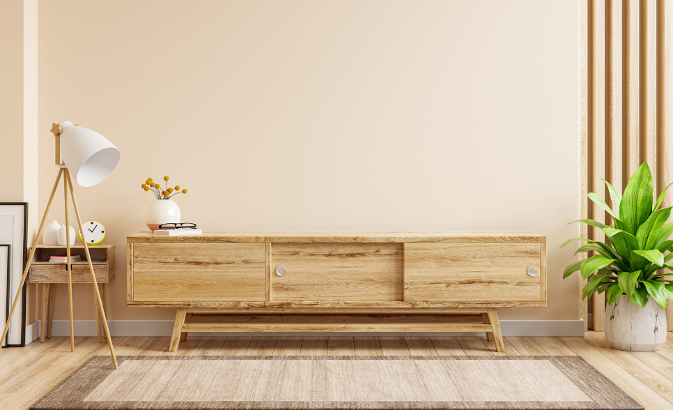 meuble TV en bois massif
