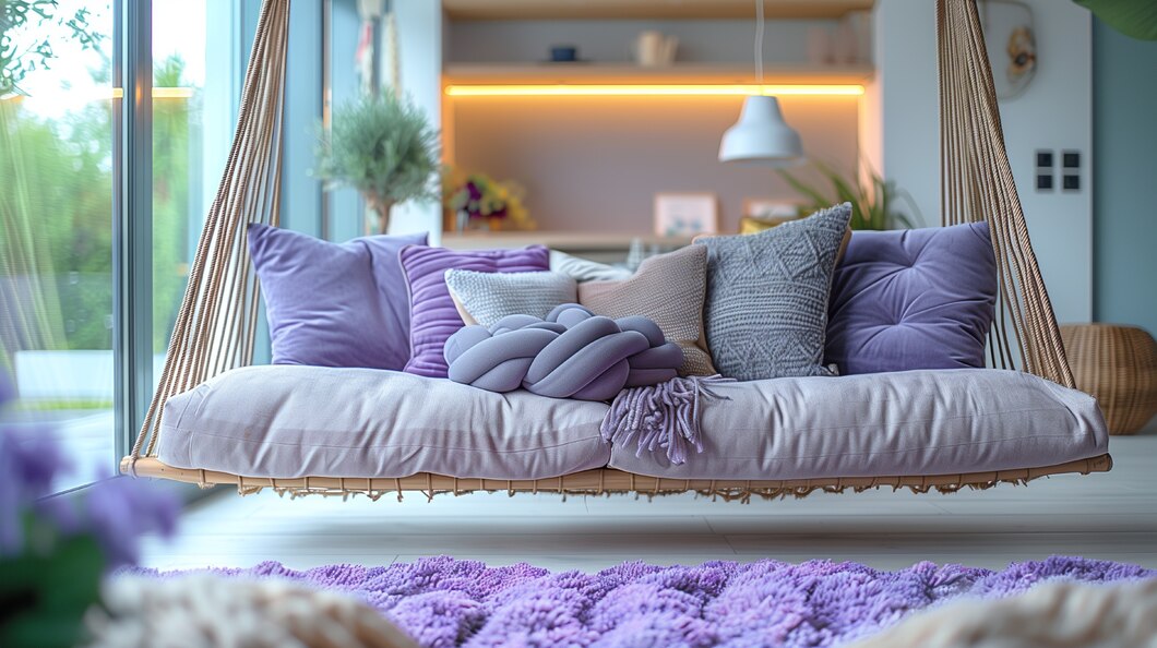 plaids et coussins