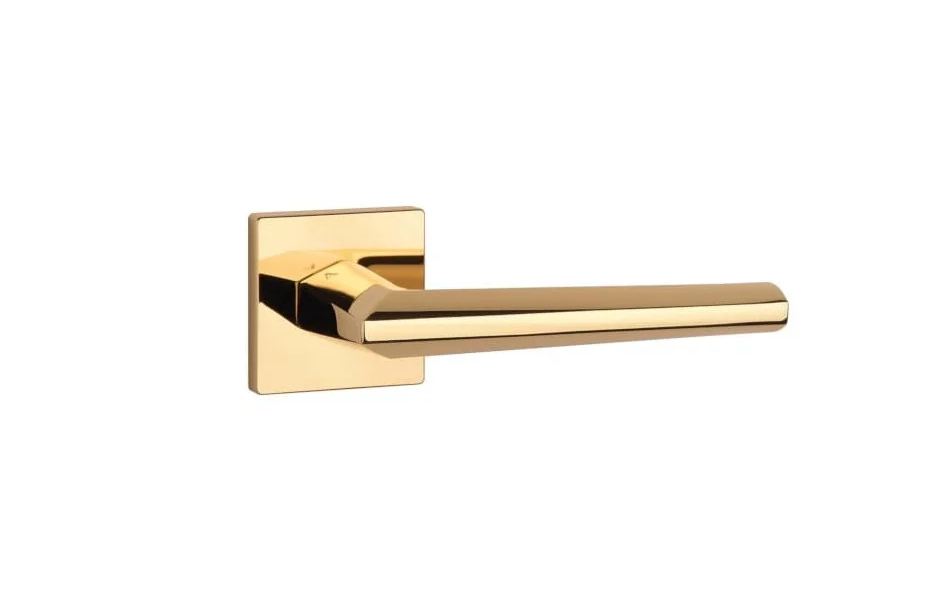 poignée de porte or poli JASMINA carrée