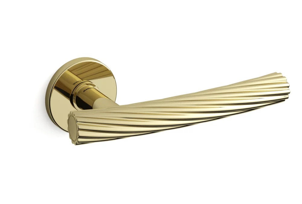 poignée de porte retro ronde mandelli fusilla en laiton