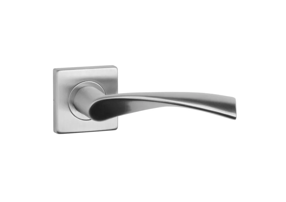 poignée de porte en matière inox KVADRAT 1708