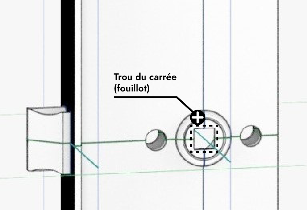 Trou du carre
