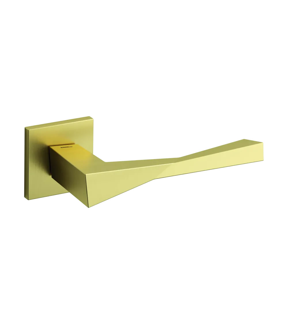 poignée de porte intérieur design aux lignes géométriques et asymétriques