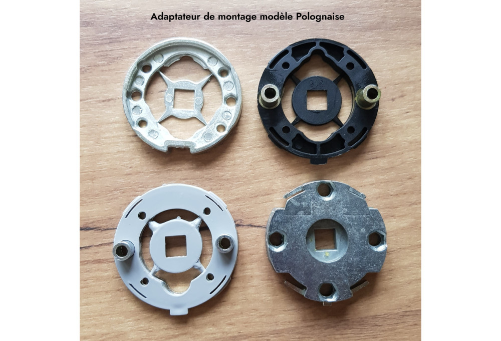 Comment utiliser les vis traversantes avec les adaptateurs de montage des poignées de porte ?